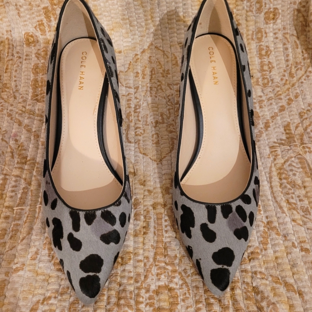 Cole Haan black and gray heels
